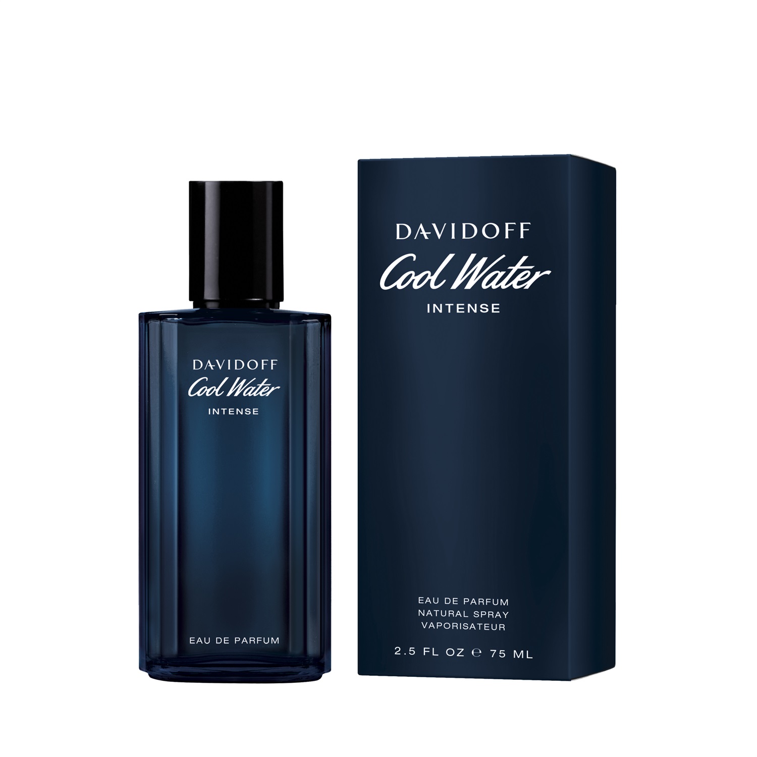Davidoff Cool Water Intense Eau de Parfum 75 ml - Fragranza Fruttata con Mandarino Verde e Nettare di Cocco