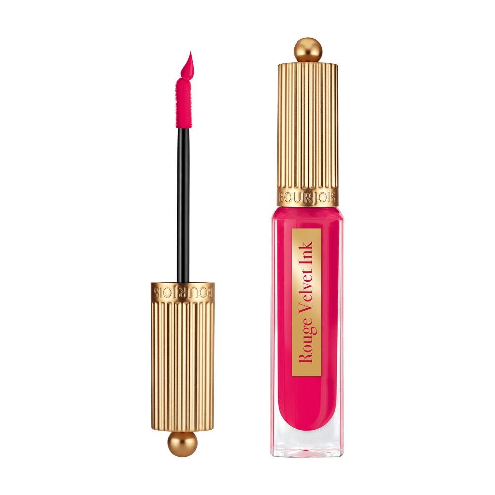 Bourjois Rouge Velvet Ink Rossetto Liquido Opaco 3.5 ml - Tonalità 07 Fushia Cha Cha, Effetto Ultra-Opaco e Lunga Durata