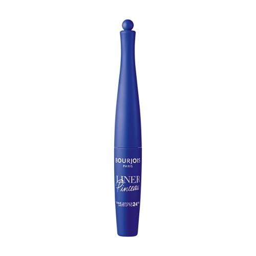 Bourjois Liner Pinceau Eyeliner Liquido 2,5 ml Waterproof 04 Bleu Pop Art - Tratto Intenso e Finish Brillante
