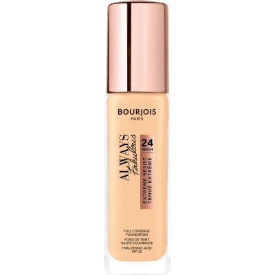 Bourjois Always Fabulous Fondotinta Coprente Liquido 30 ml 120 Light Ivory - Alta Coprenza, Lunga Durata fino a 24 ore, Finish Semi-Matte con SPF 20