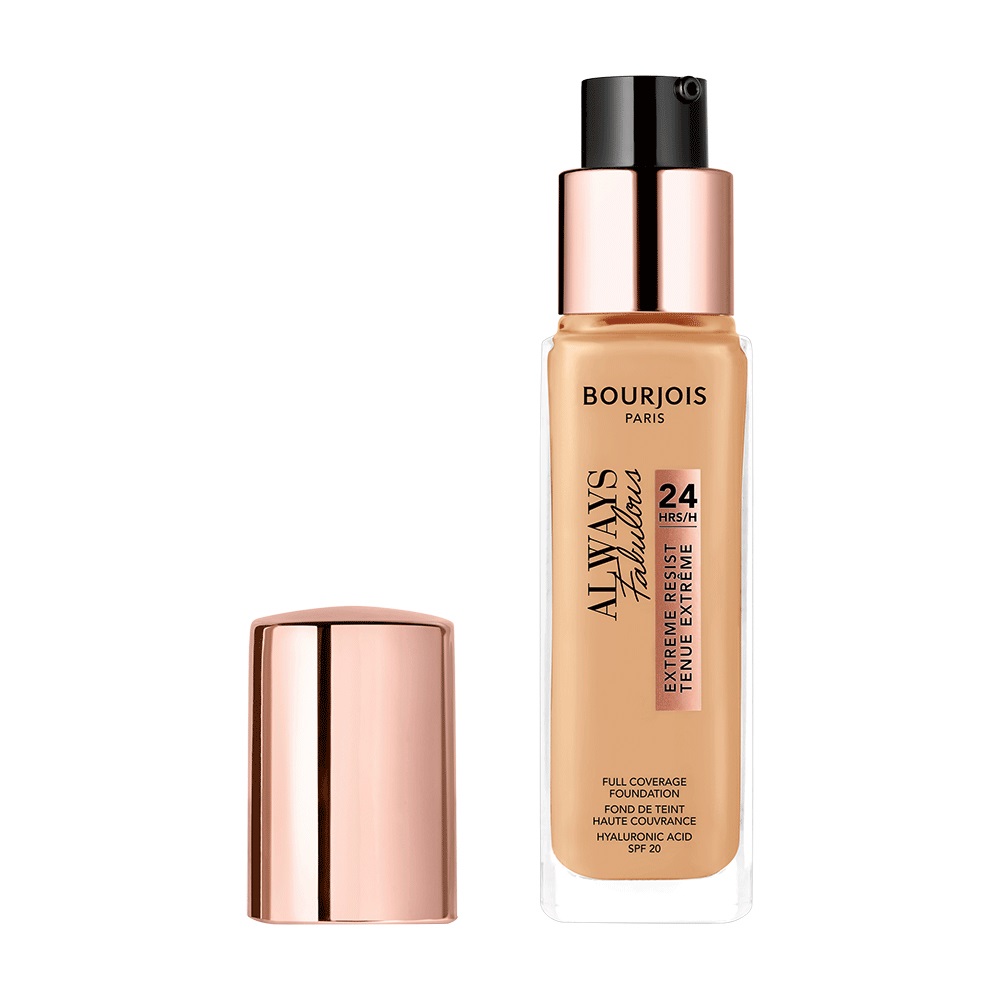 Bourjois Always Fabulous Fondotinta 30 ml 125 Ivory - Alta Coprenza, Lunga Durata 24h, Finish Semi-Matte, SPF20