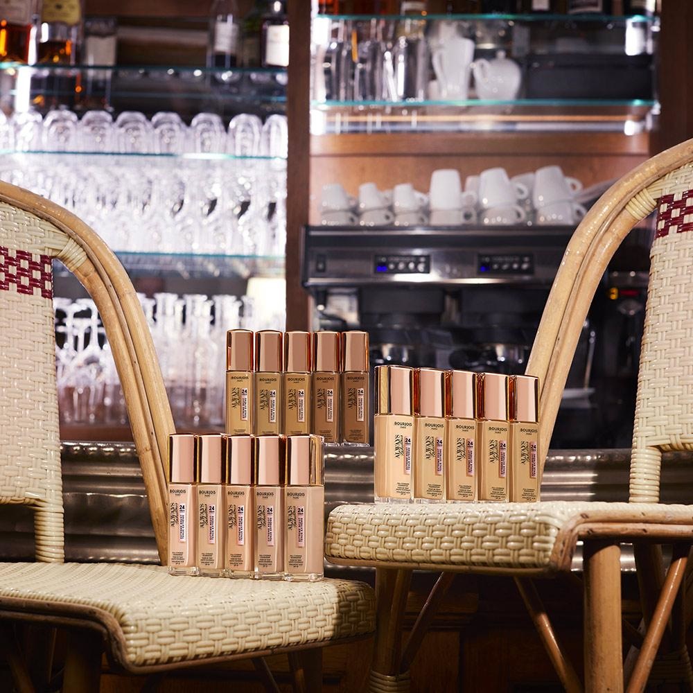 Bourjois Always Fabulous Fondotinta 30 ml 125 Ivory - Alta Coprenza, Lunga Durata 24h, Finish Semi-Matte, SPF20