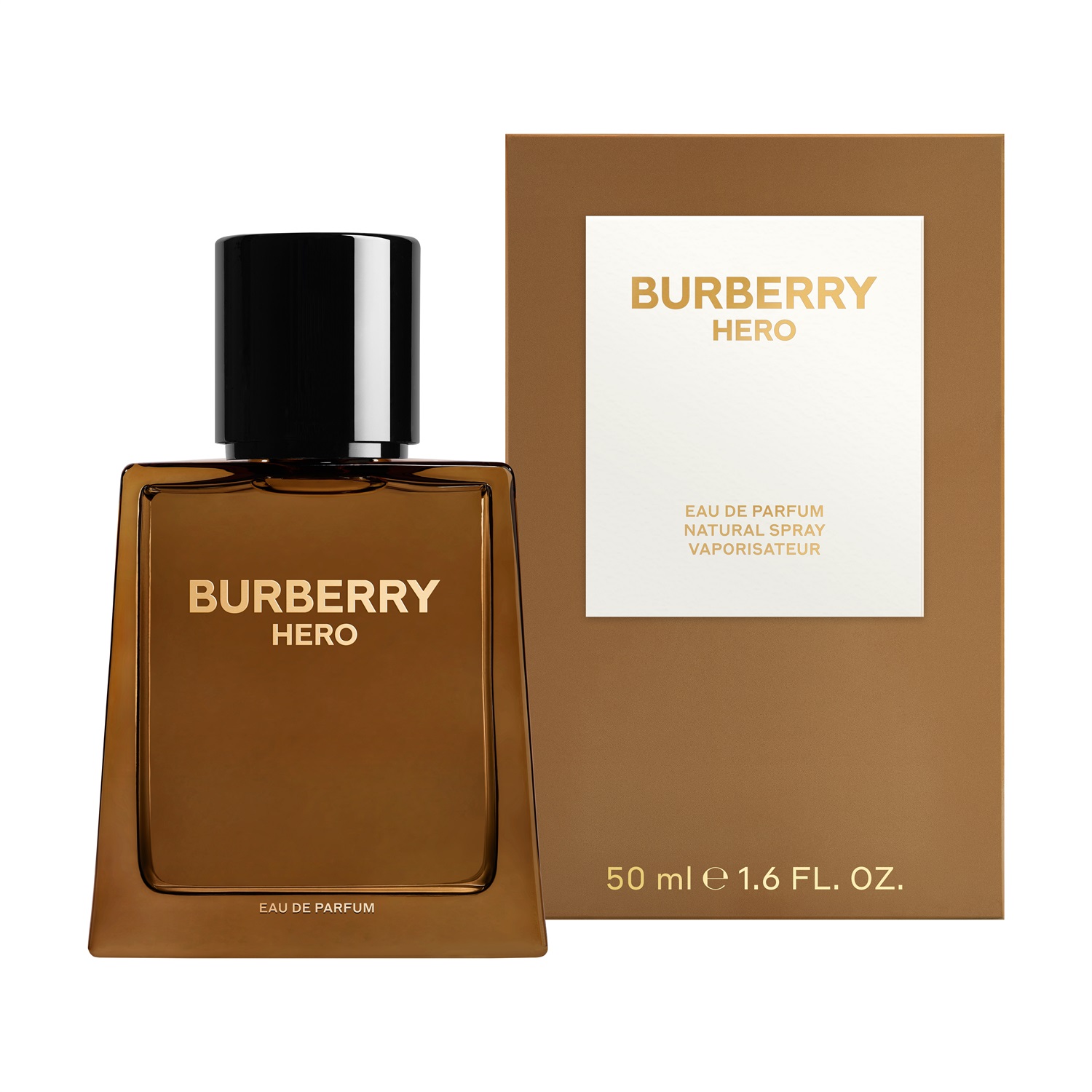 Burberry Hero Eau de Parfum Uomo 50ml - Fragranza Legnosa e Speziata con Aghi di Pino e Legno di Cedro