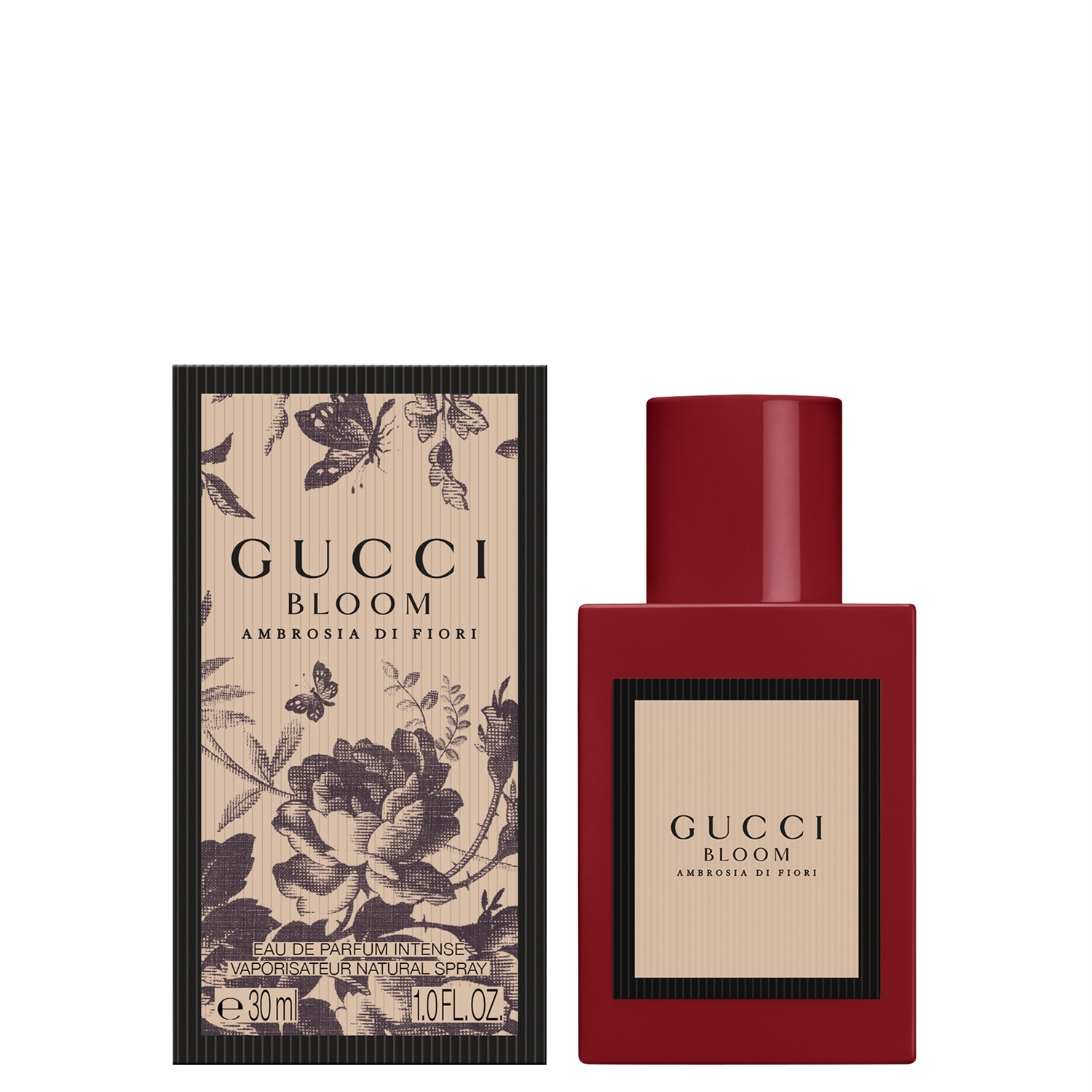 Gucci Bloom Ambrosia di Fiori Eau de Parfum Intense 30 ml - Fragranza Floreale con Gelsomino e Tuberosa