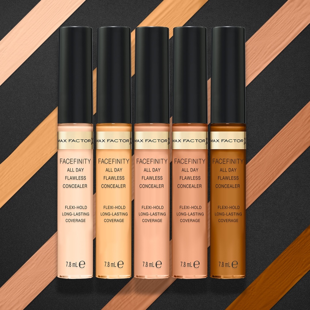 Max Factor Facefinity All Day Flawless Concealer 050 - Correttore Liquido a Lunga Tenuta con Tecnologia Flexi-hold