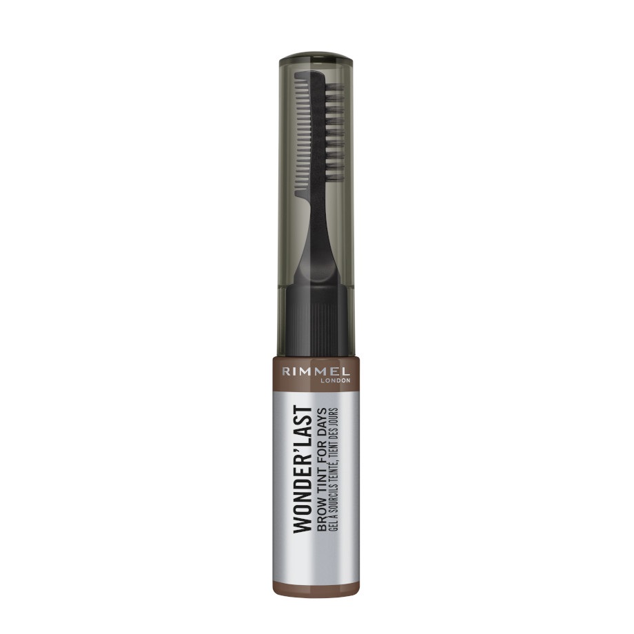 Rimmel London Tinta Sopracciglia Wonder'Last 003 Medium Brown - Applicatore di Massima Precisione, Lunga Durata fino a 2 Giorni, Riempie e Definisce le Sopracciglia