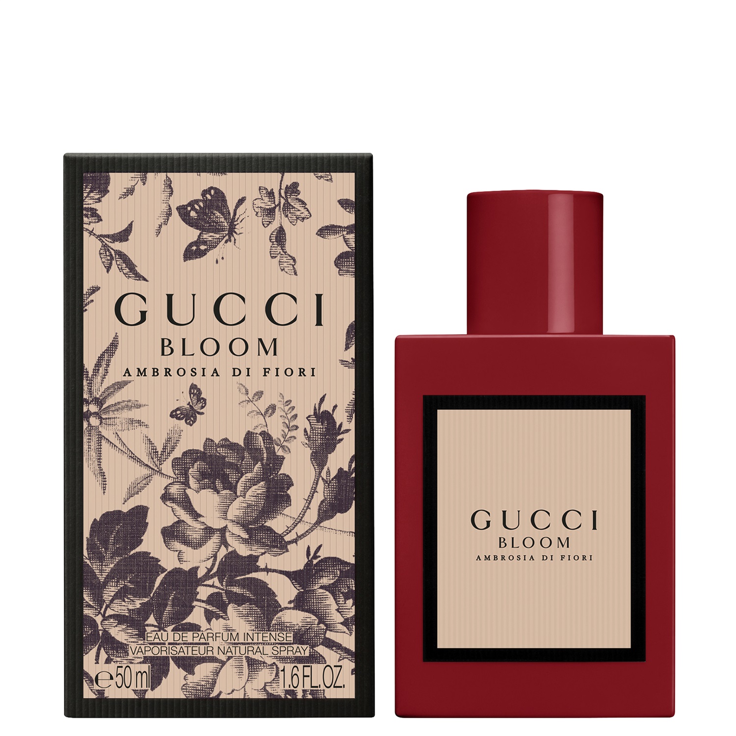 Gucci Bloom Ambrosia di Fiori Eau de Parfum Intense 50 ml - Fragranza Floreale per Donna