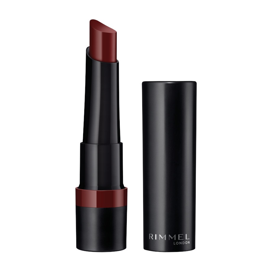 Rimmel London Lasting Finish Matte 560 Crimson Desire - Rossetto Opaco a Lunga Tenuta con Vitamina E, Olio di Cocco e Aloe Vera