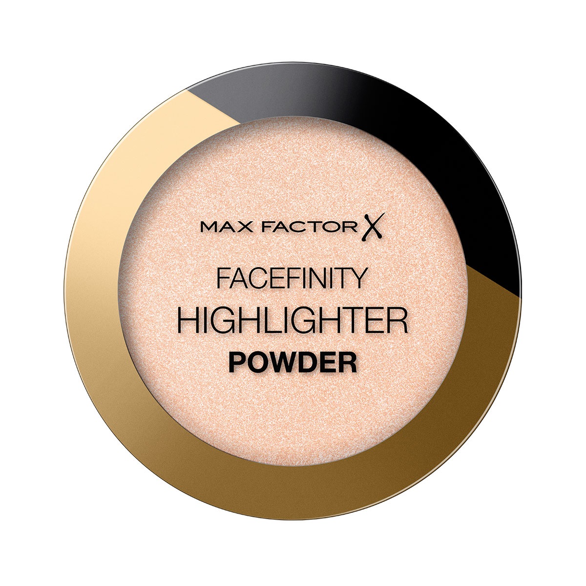 Max Factor Facefinity Highlighter 8 g Polvere Illuminante 001 Nude Beam - Luminosità Naturale e Finitura Lunga Durata