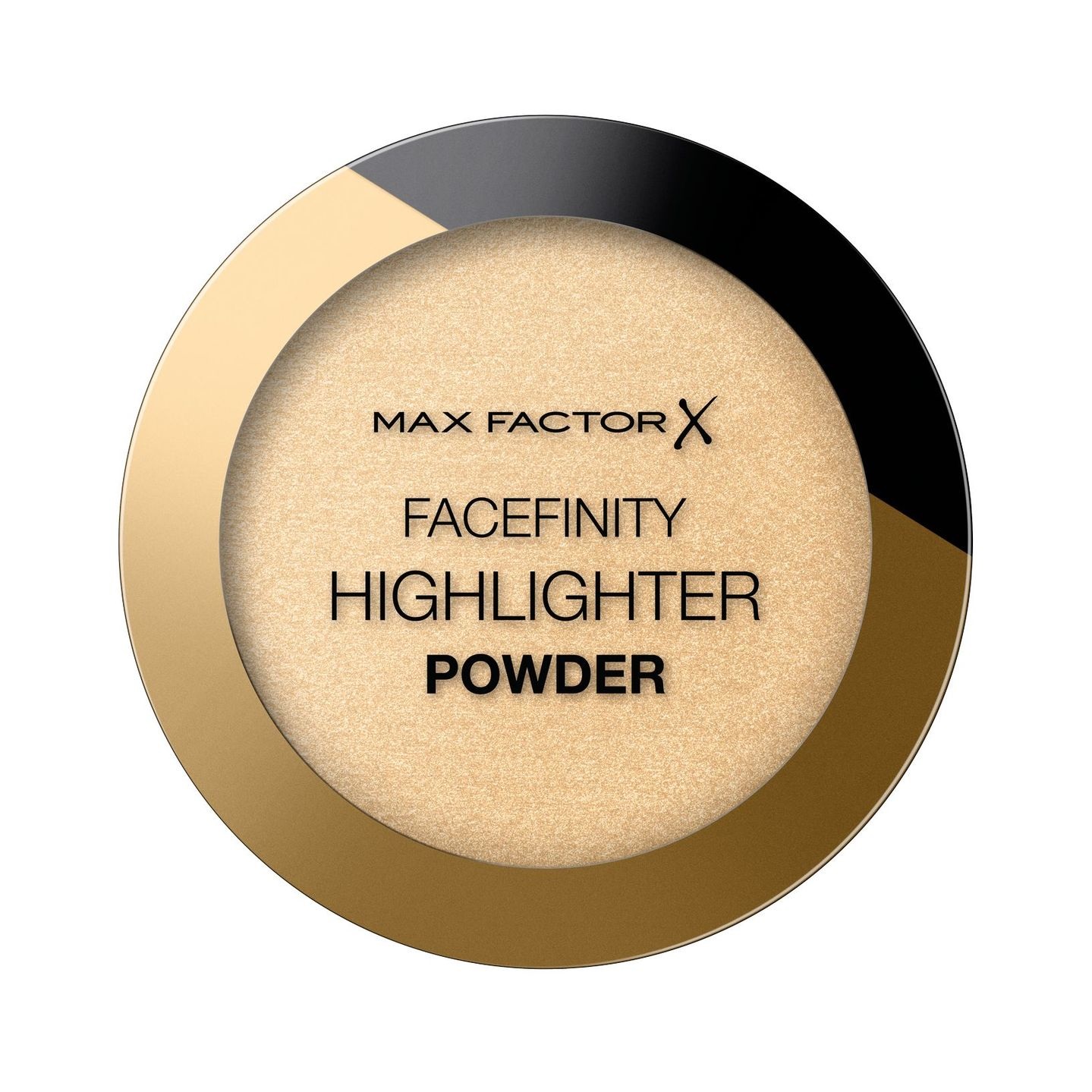 Max Factor Facefinity Highlighter in Polvere 8 g - Tonalità 002 Golden Hour, Illuminante per Viso con Effetto Glitter e Finitura a Lunga Durata