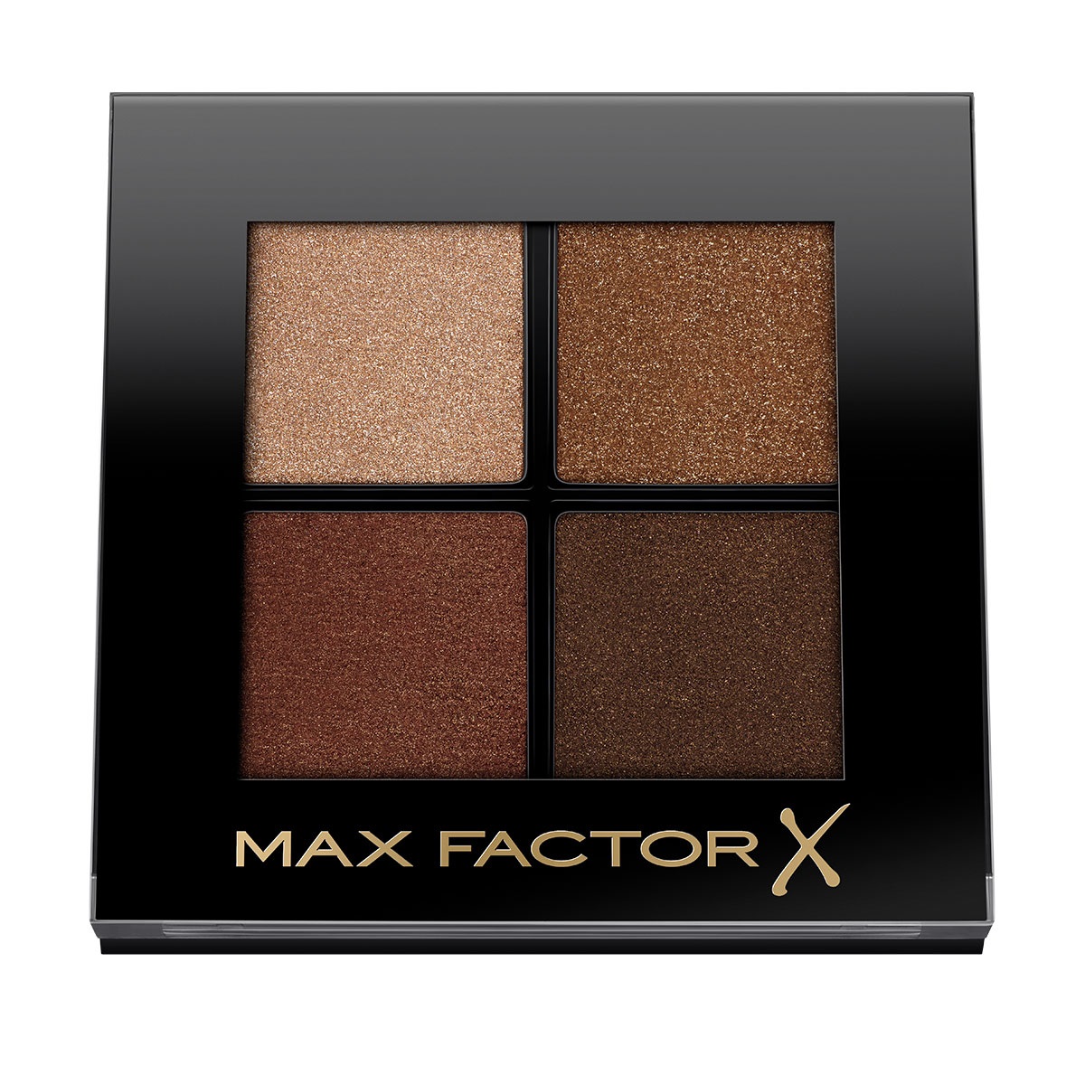 Max Factor Colour X-Pert Soft Touch Palette 004 Veiled Bronze - 4 Ombretti Morbidi e Sfumabili, Finish Matte e Satinato