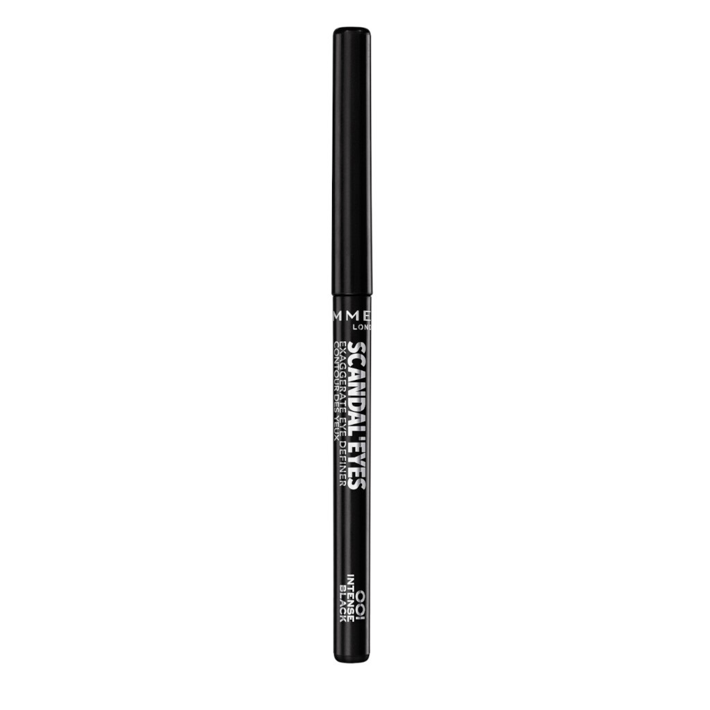 Rimmel London ScandalEyes Exaggerate Eye Definer Matita Occhi Automatica Waterproof 001 Intense Black - 0.35 g