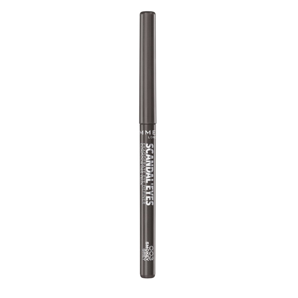 Rimmel London ScandalEyes Exaggerate Eye Definer Matita Occhi Automatica Waterproof 003 Smokey Grey - Fino a 24 Ore di Durata