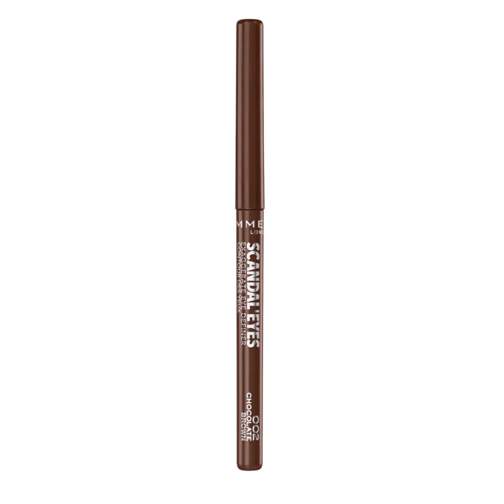 Rimmel London ScandalEyes Exaggerate Eye Definer Matita Occhi Automatica Waterproof 002 Chocolate Brown - 0.35 g