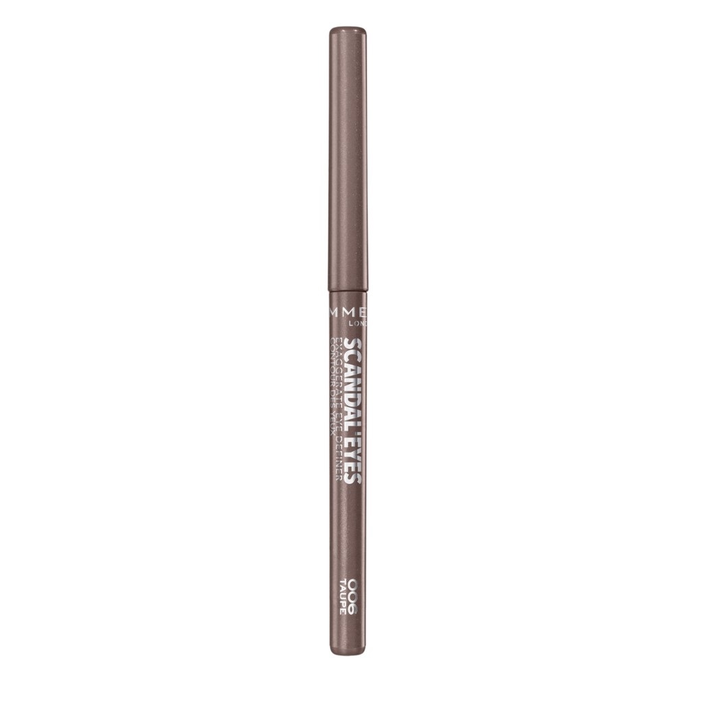 Rimmel London ScandalEyes Exaggerate Eye Definer 006 Taupe - Matita Occhi Automatica Waterproof a Lunga Durata, 0,35 g