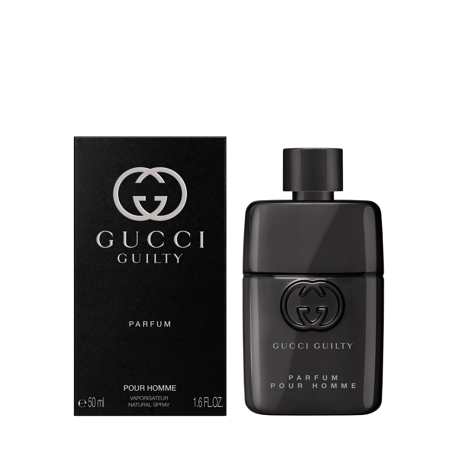 Gucci Guilty Parfum Pour Homme - Eau de Parfum 50 ml, Fragranza Legnosa e Aromatica per Uomo