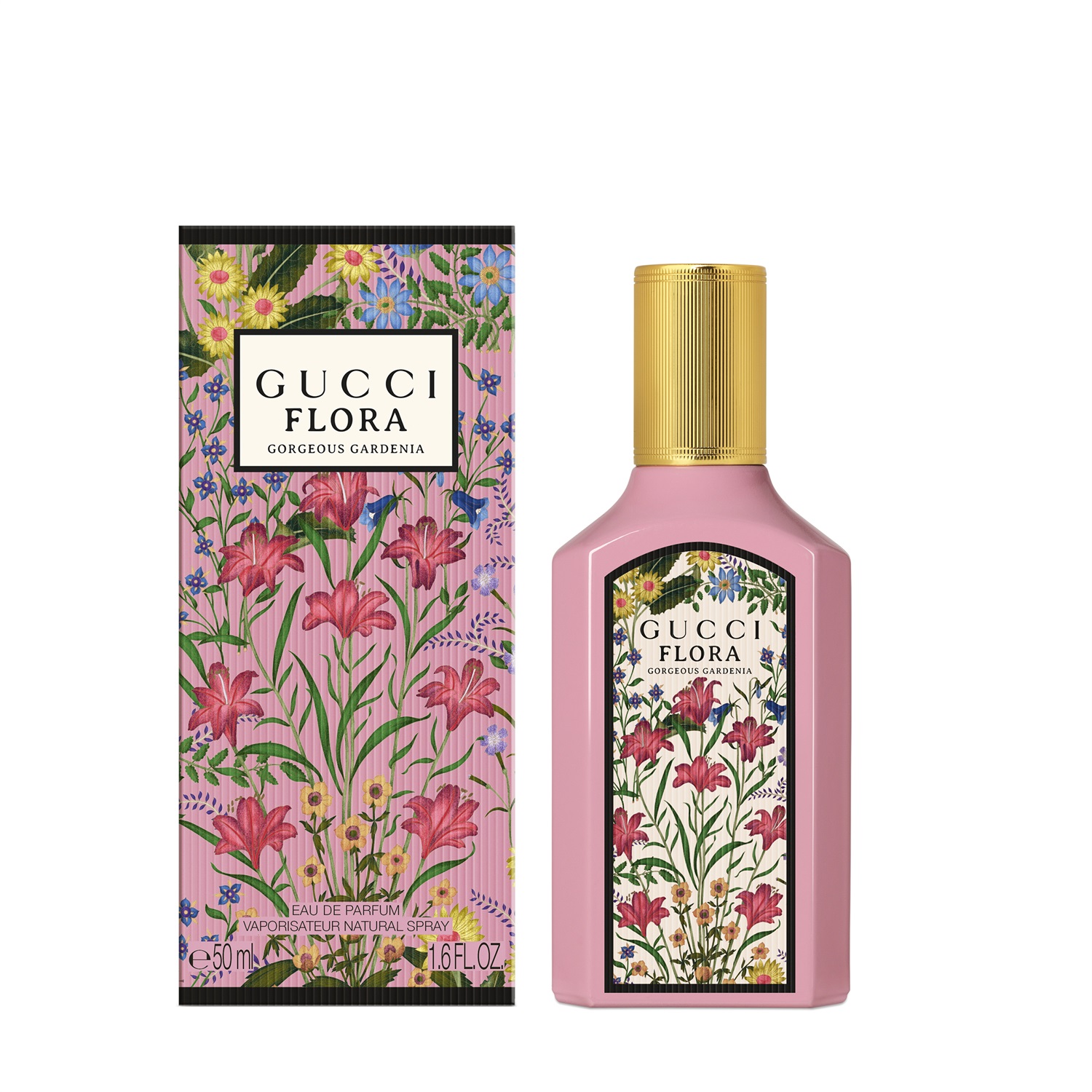 Gucci Flora Gorgeous Gardenia Eau de Parfum 50ml - Fragranza Floreale per Donna con Gardenia Bianca, Fiore di Pera e Gelsomino