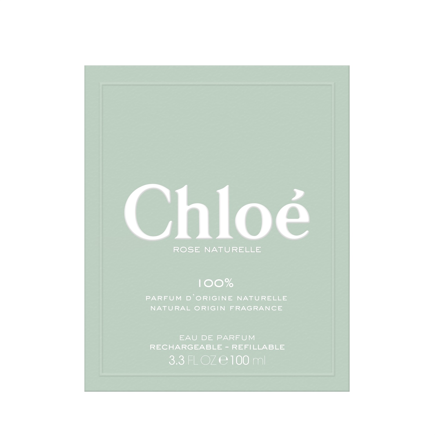 Chloé Rose Naturelle Eau de Parfum 100 ml Ricaricabile - Fragranza Floreale con Rosa Biologica e Note di Cedro