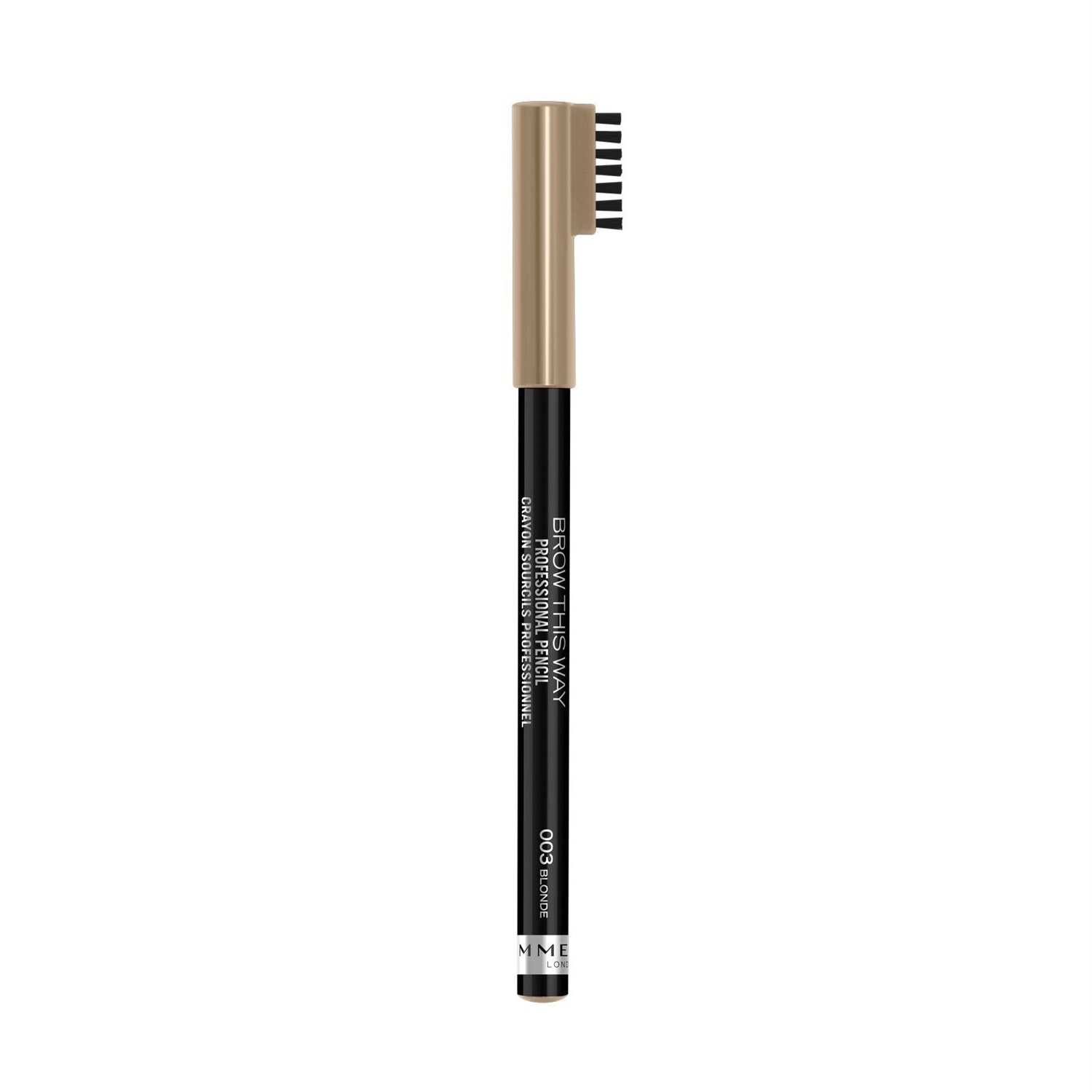 Rimmel Brow This Way Professional Pencil 003 Blonde - Matita Sopracciglia a Lunga Durata, Definisce e Riempie le Sopracciglia, 1,4 g