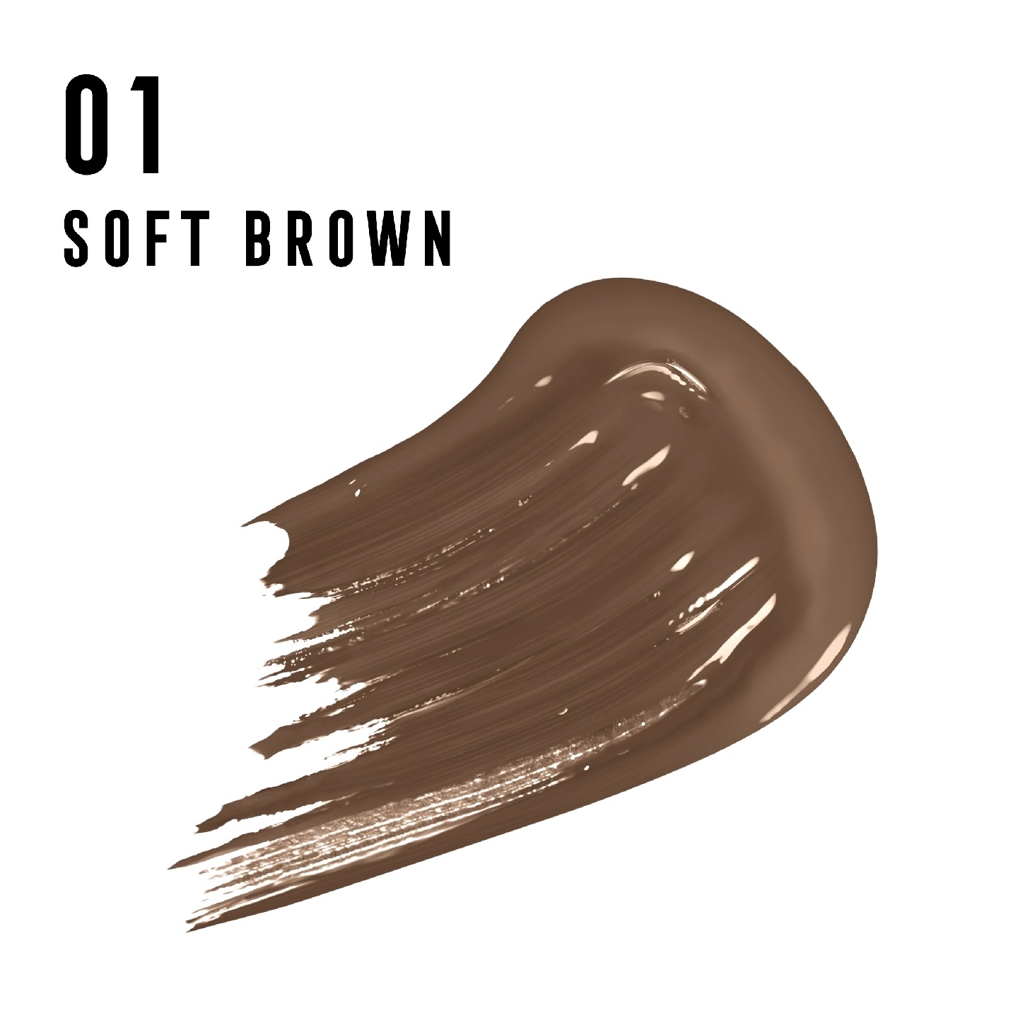 Max Factor Tinta Sopracciglia A Lunga Tenuta Browfinity 01 Soft Brown 4.2ml - Gel Waterproof con Applicatore Doppio