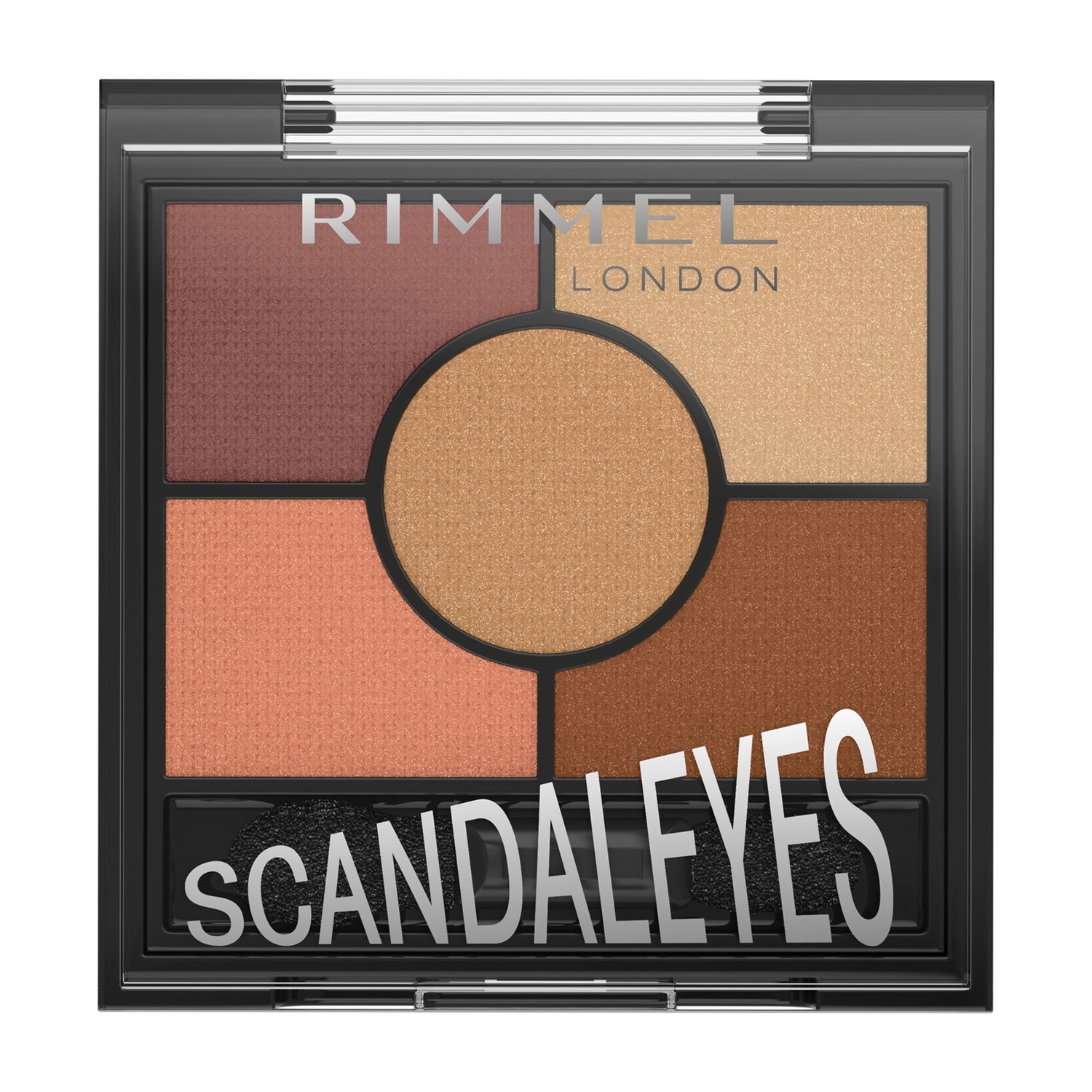 Rimmel London Scandaleyes 5 Pan Palette Ombretti 005 Sunset Bronze - Cinque tonalità vibranti, a prova di sbavature, formula vellutata