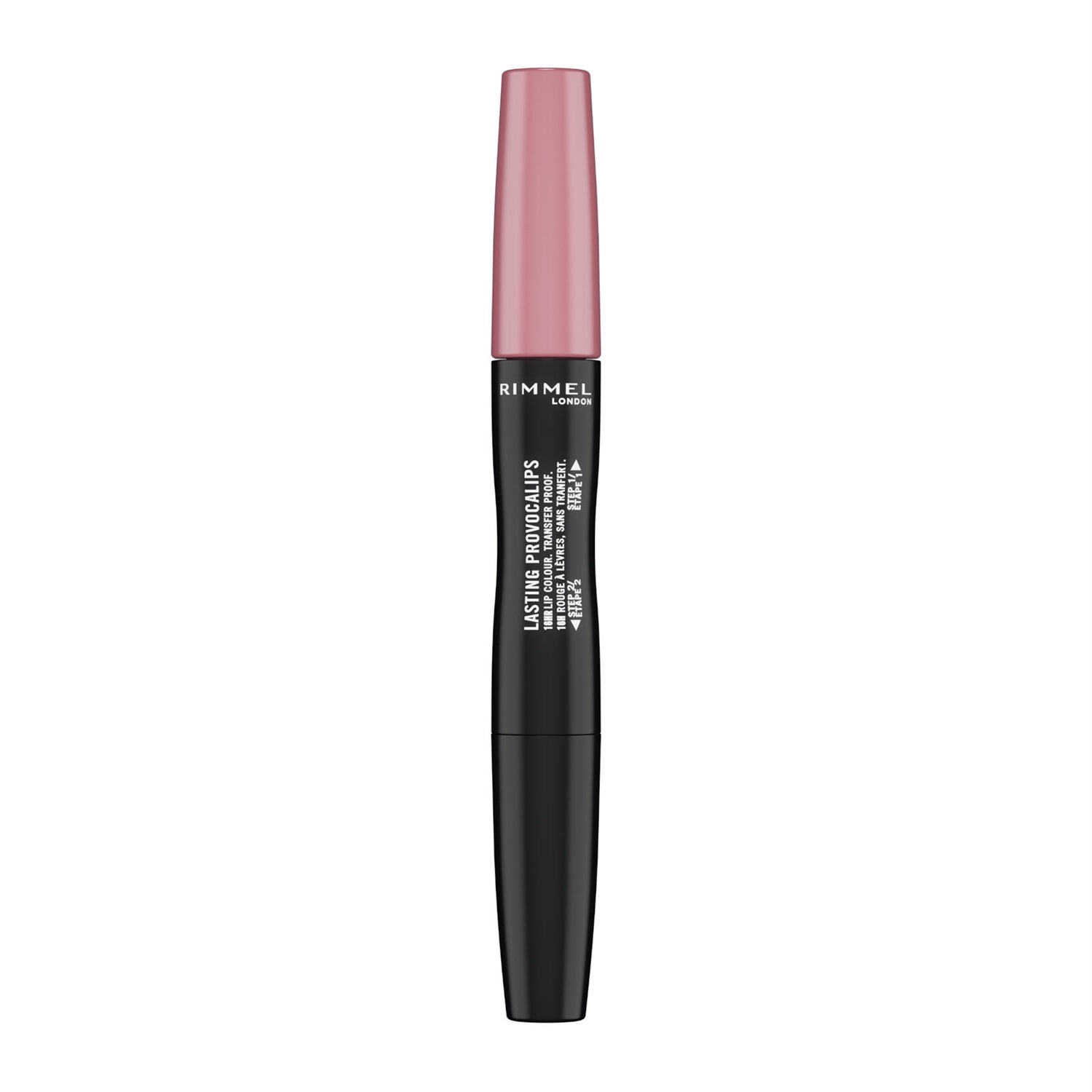 Rimmel London Rossetto Liquido Provocalips 220 Come Up Roses, Formula Lunga Tenuta 2 Step, Finish Vinilico, 6 ml