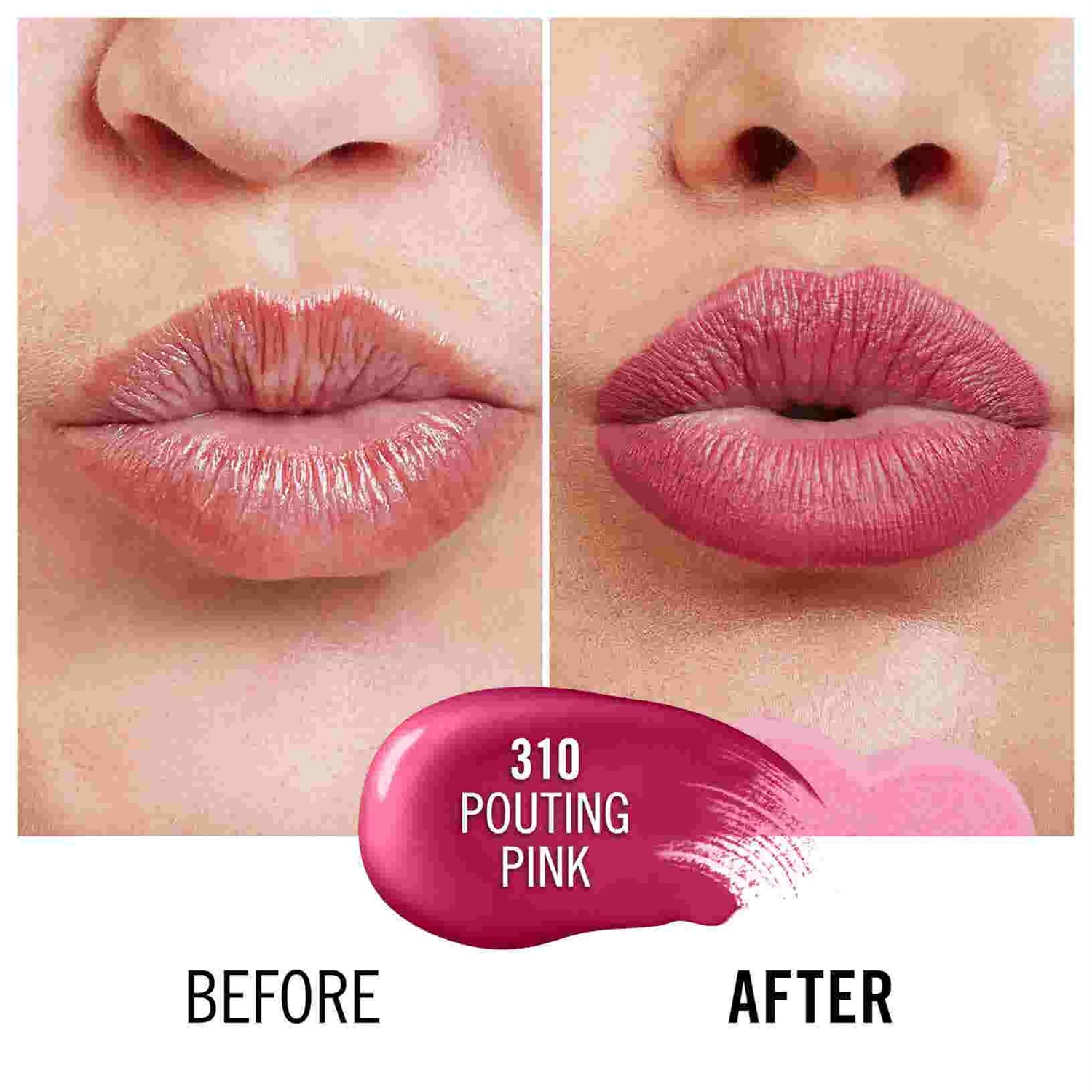 Rimmel Lasting Provocalips Rossetto Liquido 310 Pouting Pink - Formula 2 Step, No Transfer, Lunga Tenuta fino a 16 Ore