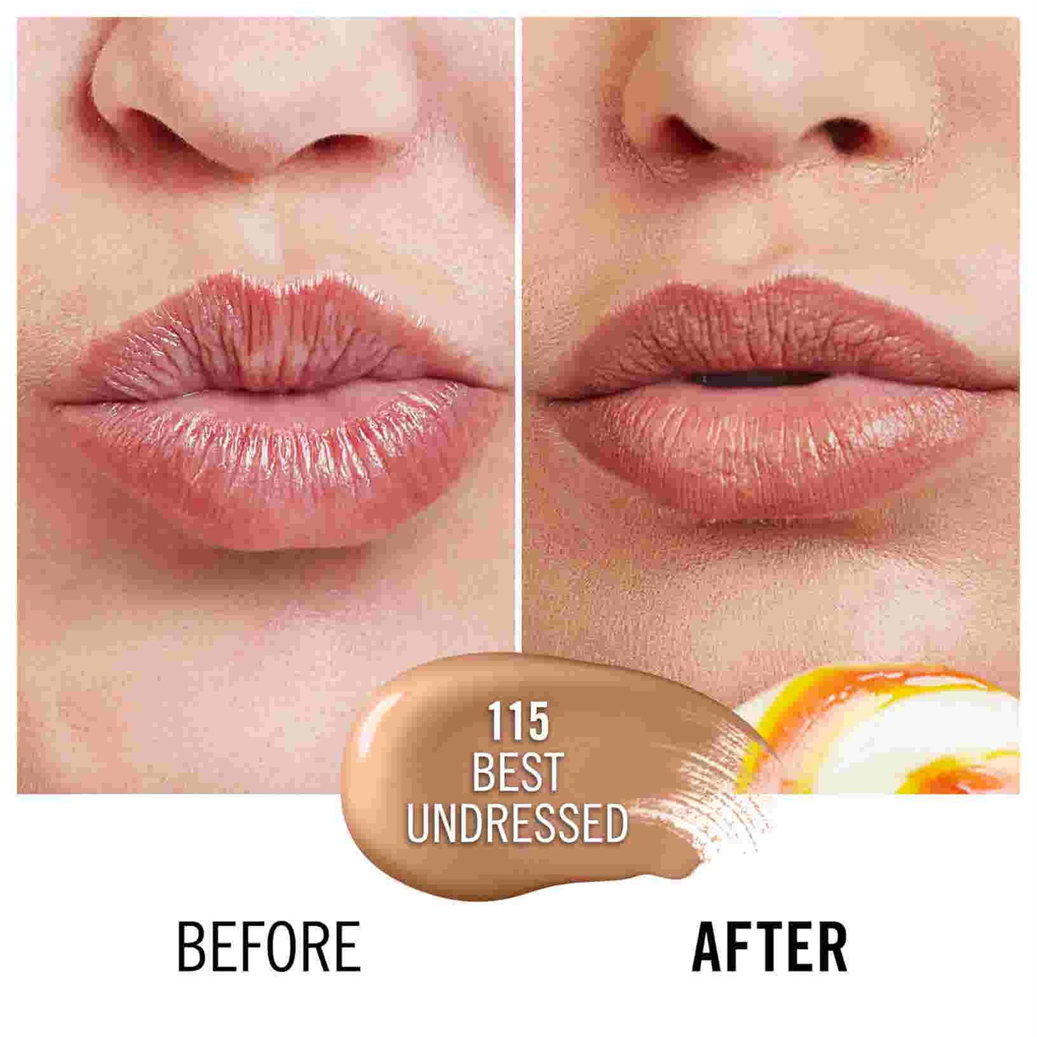 Rimmel Lasting Provocalips 115 Best Undressed - Rossetto Liquido 2 Step, Finish Vinilico, 3,5 g, Labbra Idratate e a Prova di Bacio