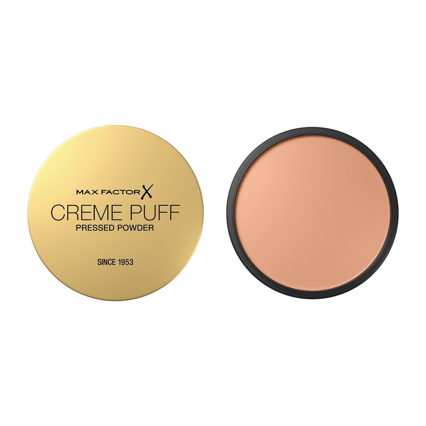 Max Factor Crème Puff Cipria Compatta 53 Tempting Touch 21g - Finish Opaco, Copertura Medio-Alta, Adatta a Tutti i Tipi di Pelle
