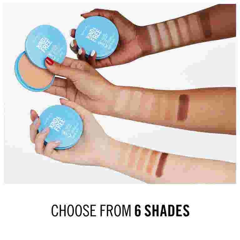 Rimmel Kind & Free Cipria Compatta 10 g N.10 Fair - 100% Vegana, Opacizzante e Levigante