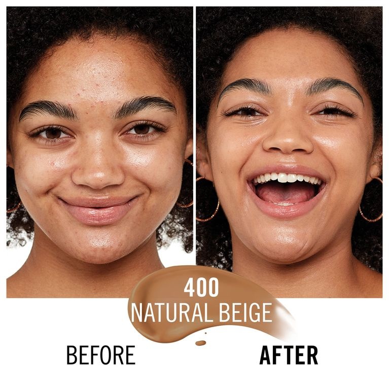 Rimmel Kind & Free Fondotinta Idratante 400 Natural Beige - 30 ml, Vegano, con Vitamine E e Aloe Vera