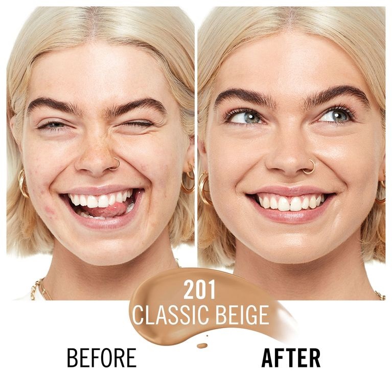 Rimmel Kind & Free Fondotinta Idratante 210 Golden Beige - 30 ml, con Vitamina E e Aloe Vera, Cruelty-Free e 100% Vegano