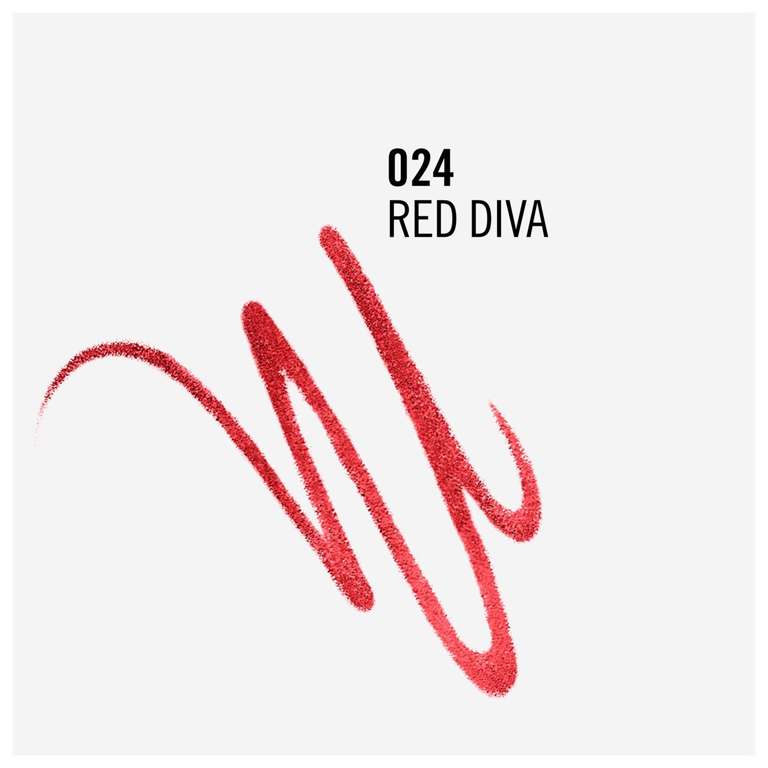 Rimmel London Lasting Finish Exaggerate Matita Labbra 024 Red Diva - Lunga Tenuta, Tratto Preciso, Texture Cremosa