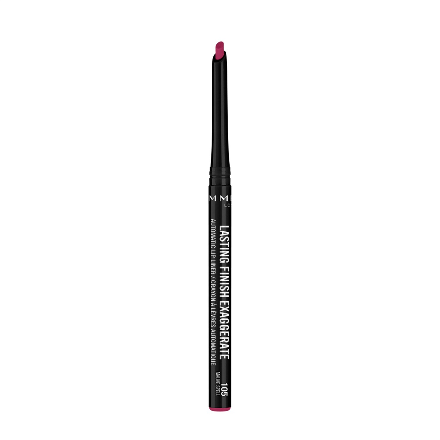 Rimmel London Matita Labbra Lasting Finish Exaggerate 105 Mauve Spell - Automatica, Lunga Durata, Tratto Preciso, Texture Cremosa