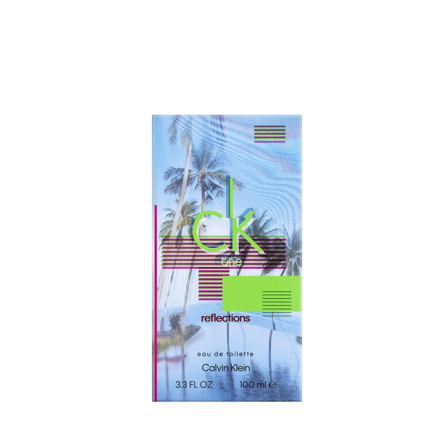 Calvin Klein CK One Reflections Eau de Toilette Unisex 100ml - Fragranza Energizzante con Limone, Zenzero e Tè Verde, Edizione Limitata