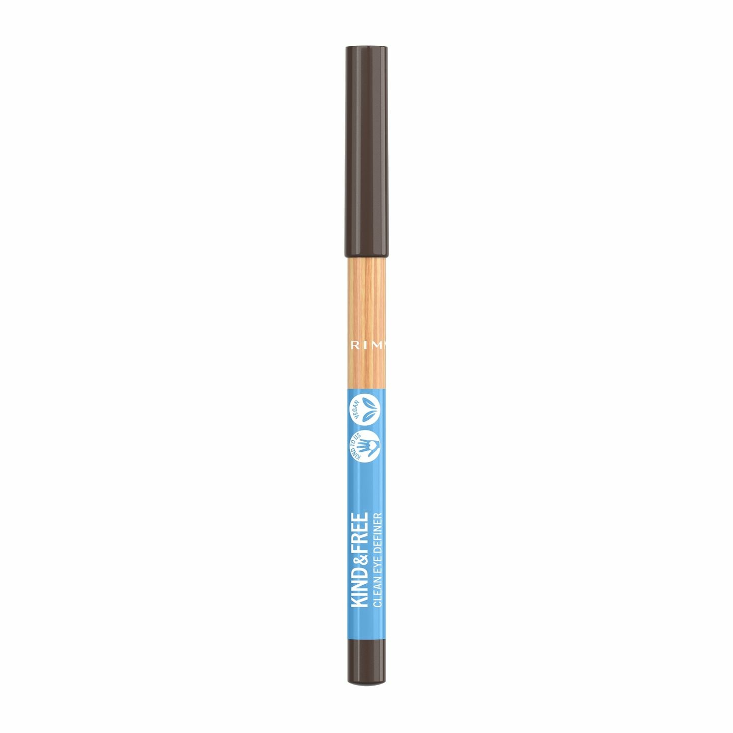 Rimmel London Kind & Free Clean Eye Definer Matita Occhi 002 Pecan - Texture Cremosa, Formula Vegana, Colore Ultra Ricco