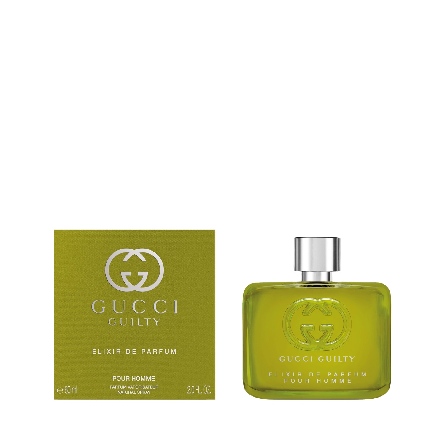 Gucci Guilty Elixir de Parfum Uomo 60 ml - Profumo Ambrato Legnoso con Note di Noce Moscata e Vaniglia
