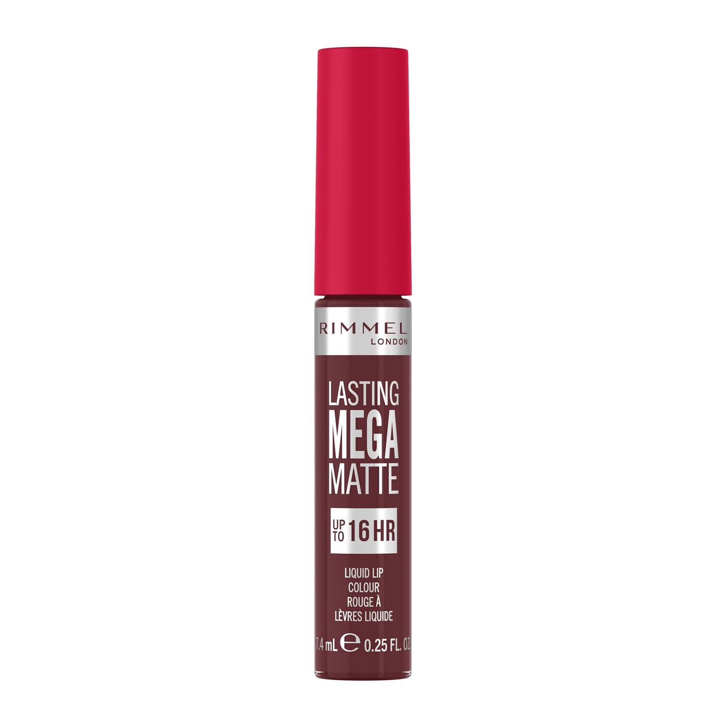 Rimmel London Lasting Mega Matte Rossetto Liquido 7.4ml - Colore 810 Plum This Show, Finish Opaco a Lunga Durata fino a 16 Ore