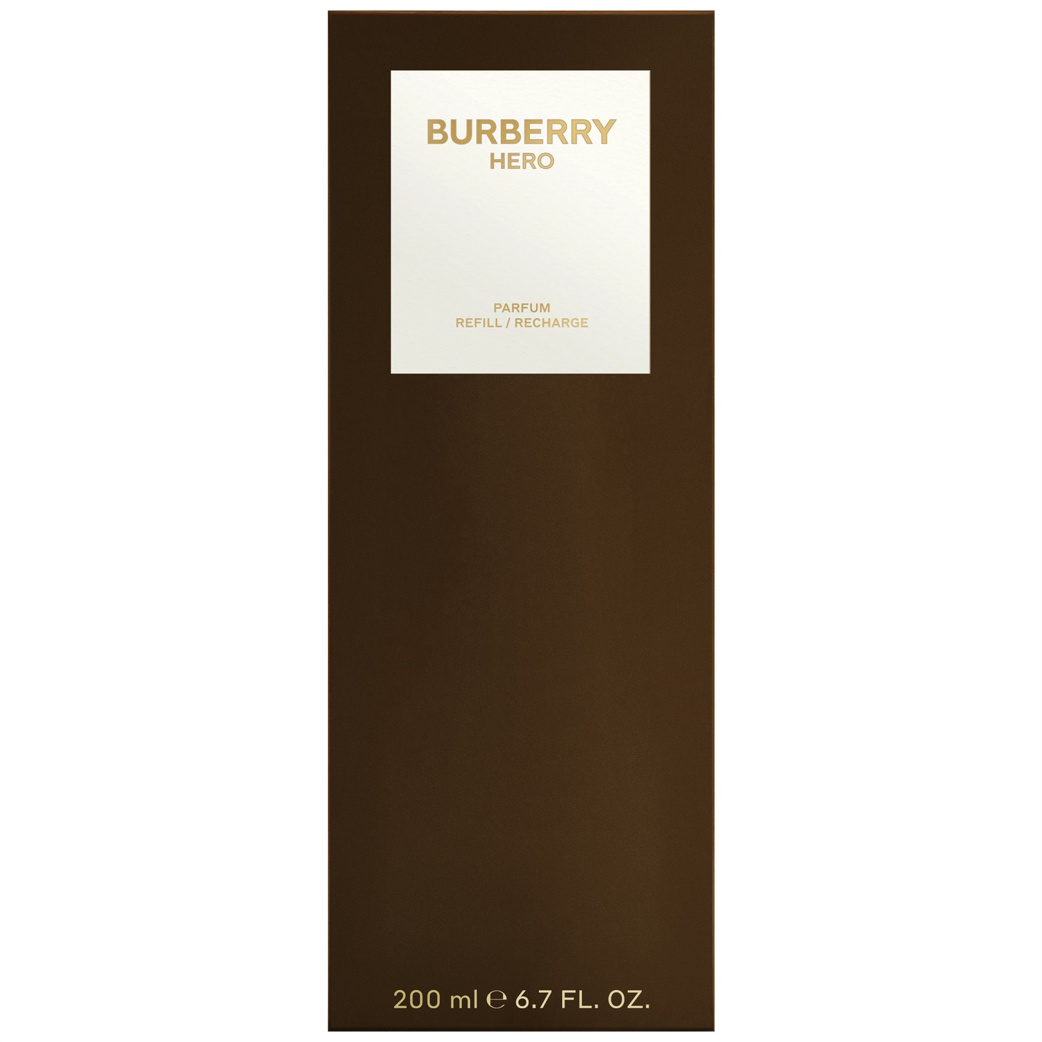 Burberry Hero Parfum Uomo Ricarica 200 ml - Eau de Parfum Intenso con Note di Legno di Cedro e Amyris
