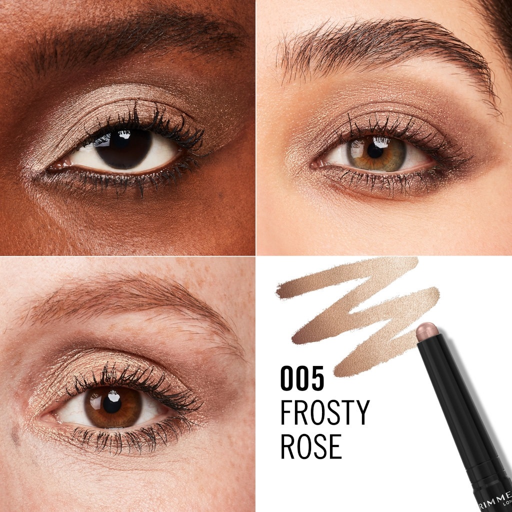 Rimmel London Wonder'Last Shadow Stick 005 Frosty Rose - Ombretto in Stick, Colore Vibrante, Facile da Applicare, Formula Ultra-Cremosa, Vegana, 1,64 g