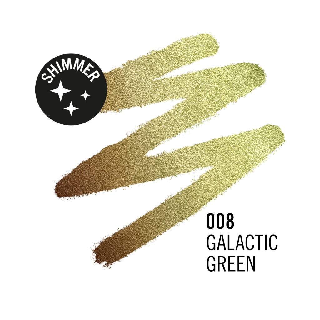 Rimmel London Wonder'Last Shadow Stick 008 Galactic Green 1,64 g - Ombretto in stick, Colore vibrante, Facile da applicare, Formula vegana