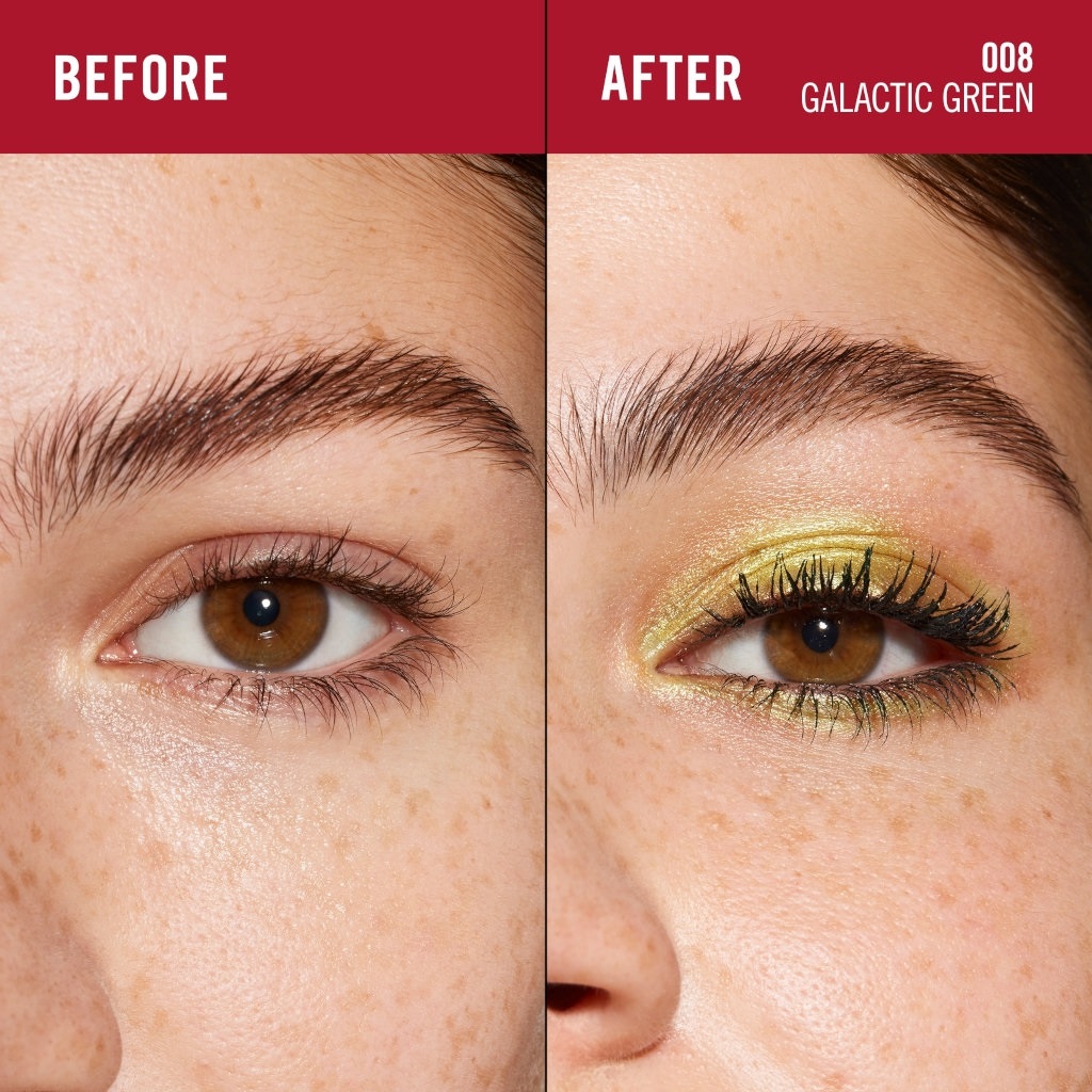 Rimmel London Wonder'Last Shadow Stick 008 Galactic Green 1,64 g - Ombretto in stick, Colore vibrante, Facile da applicare, Formula vegana