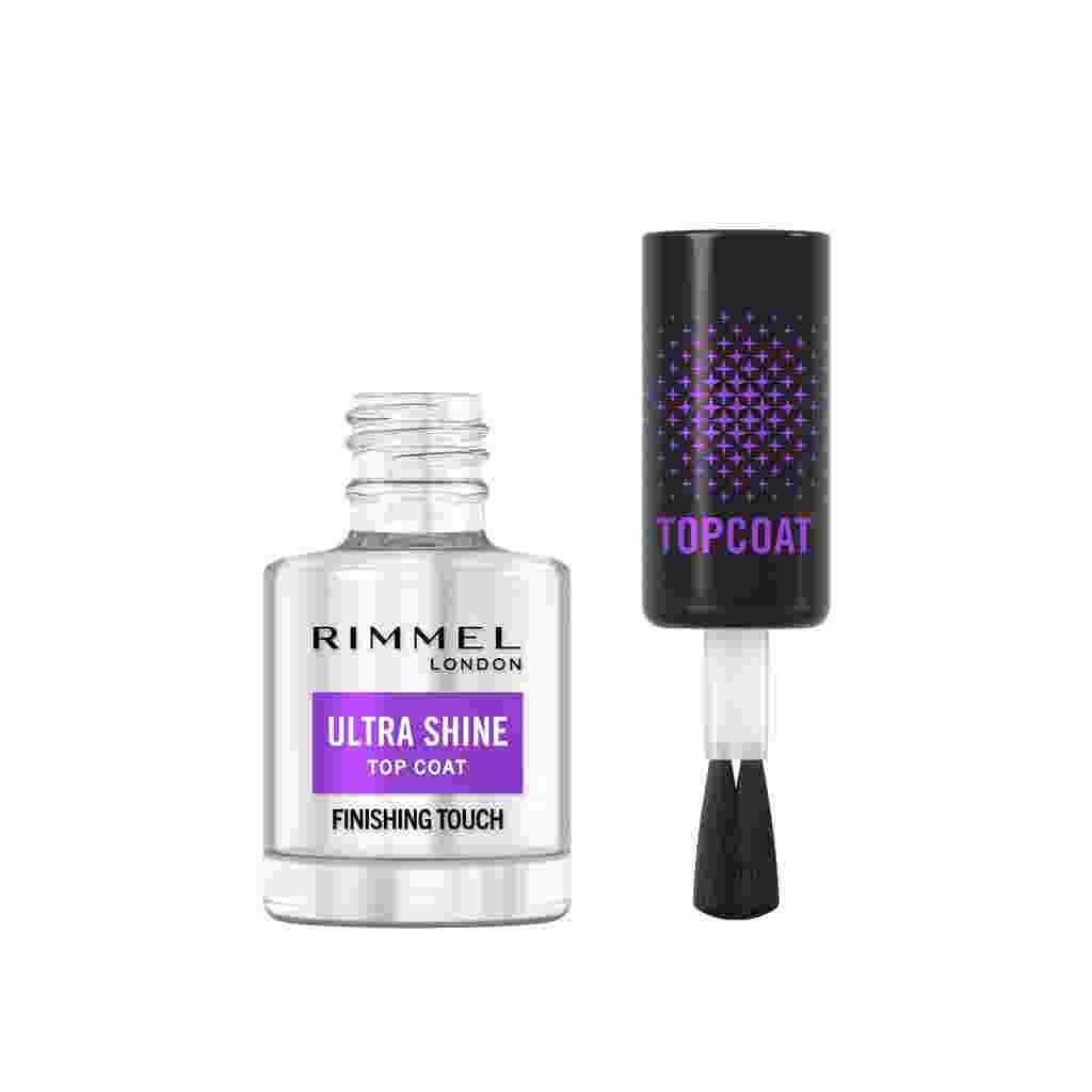 Rimmel Ultra Shine Top Coat 12 ml - Smalto Lucidante, Asciugatura Rapida, Effetto Brillante e Lunga Durata