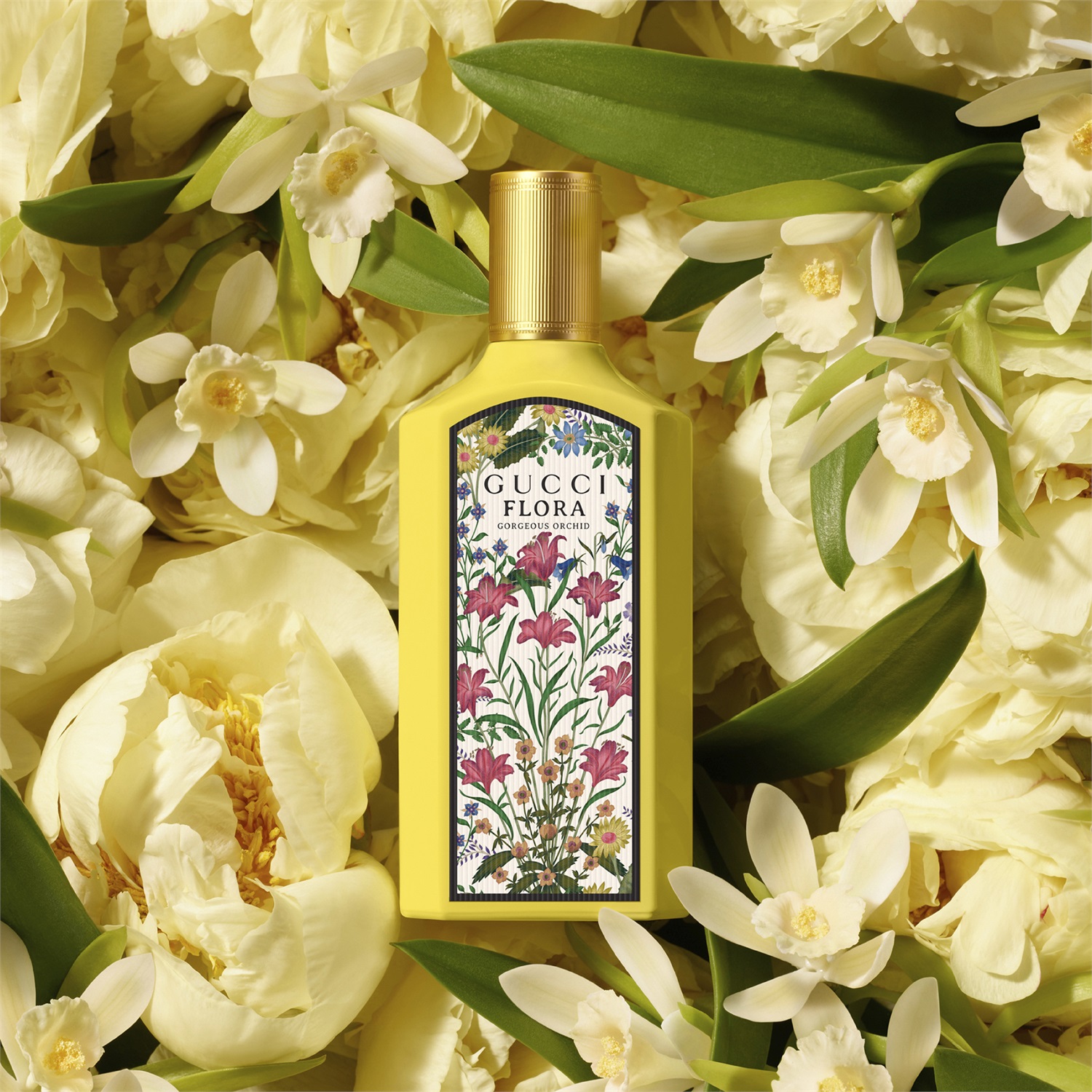 Gucci Flora Gorgeous Orchid Eau de Parfum 50ml - Fragranza Floreale Gourmand con Vaniglia e Orchidea, Ricaricabile