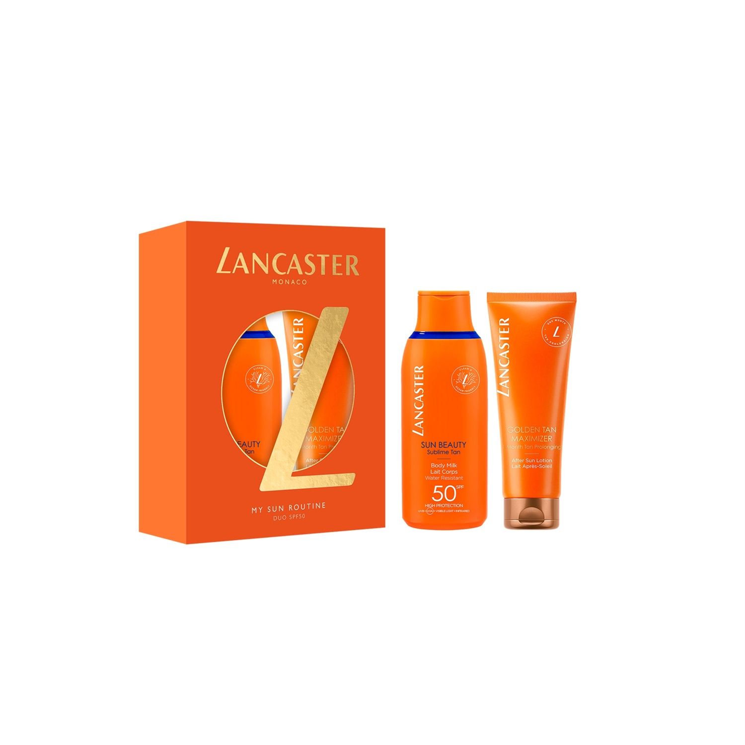 Lancaster Sun Beauty My Sun Routine Duo SPF50 - Body Milk 175ml After Sun Lotion 125ml