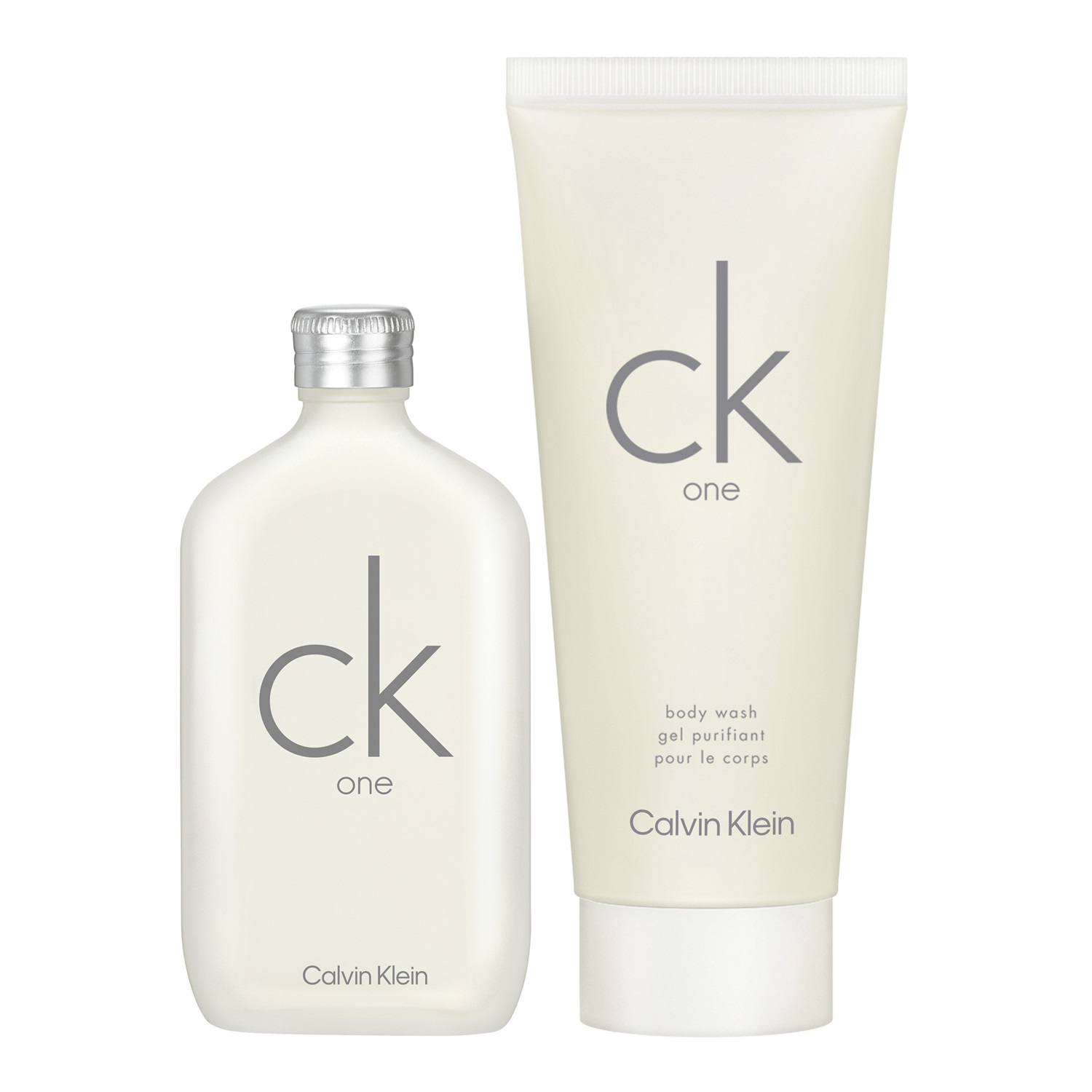 Calvin Klein CK One Eau de Toilette Cofanetto Regalo 50ml Gel Doccia 100ml - Profumo Unisex con Note di Tè Verde e Bergamotto