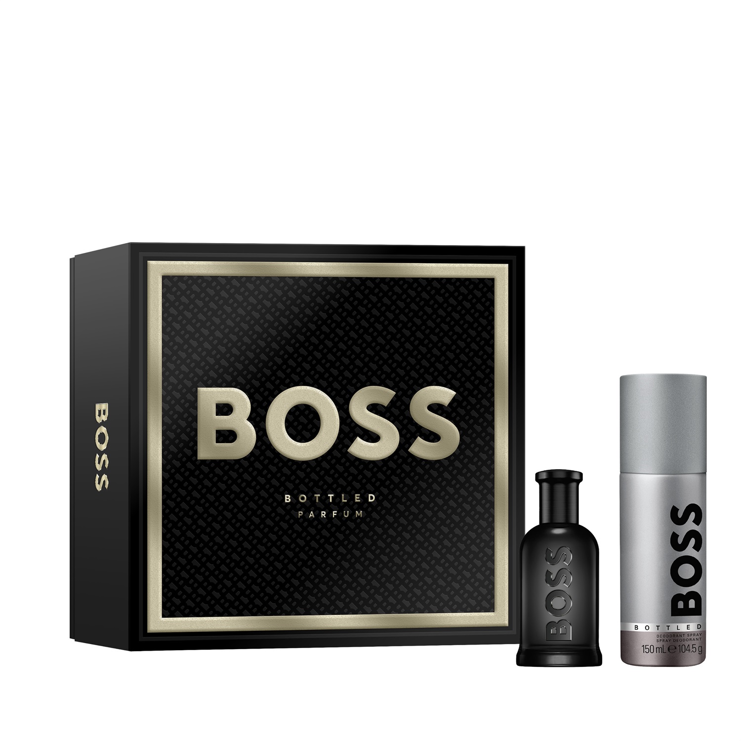 Hugo Boss BOSS Bottled Parfum Cofanetto Regalo Natalizio 50ml Deodorante Spray 150ml - Note Legnose e Ambrate