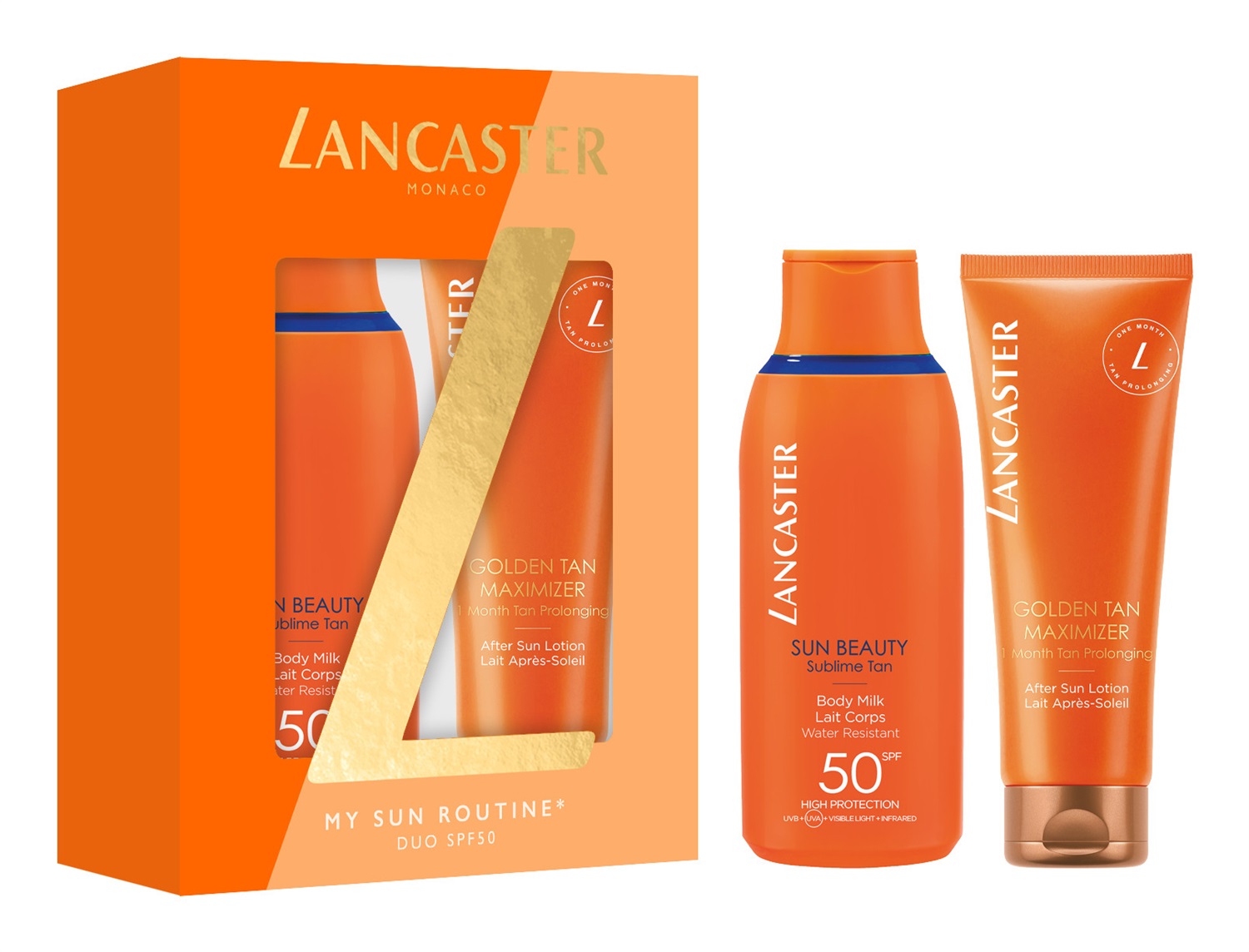Lancaster My Sun Duo SPF 50 - Cofanetto Regalo con Body Milk SPF50 e After Sun Lotion