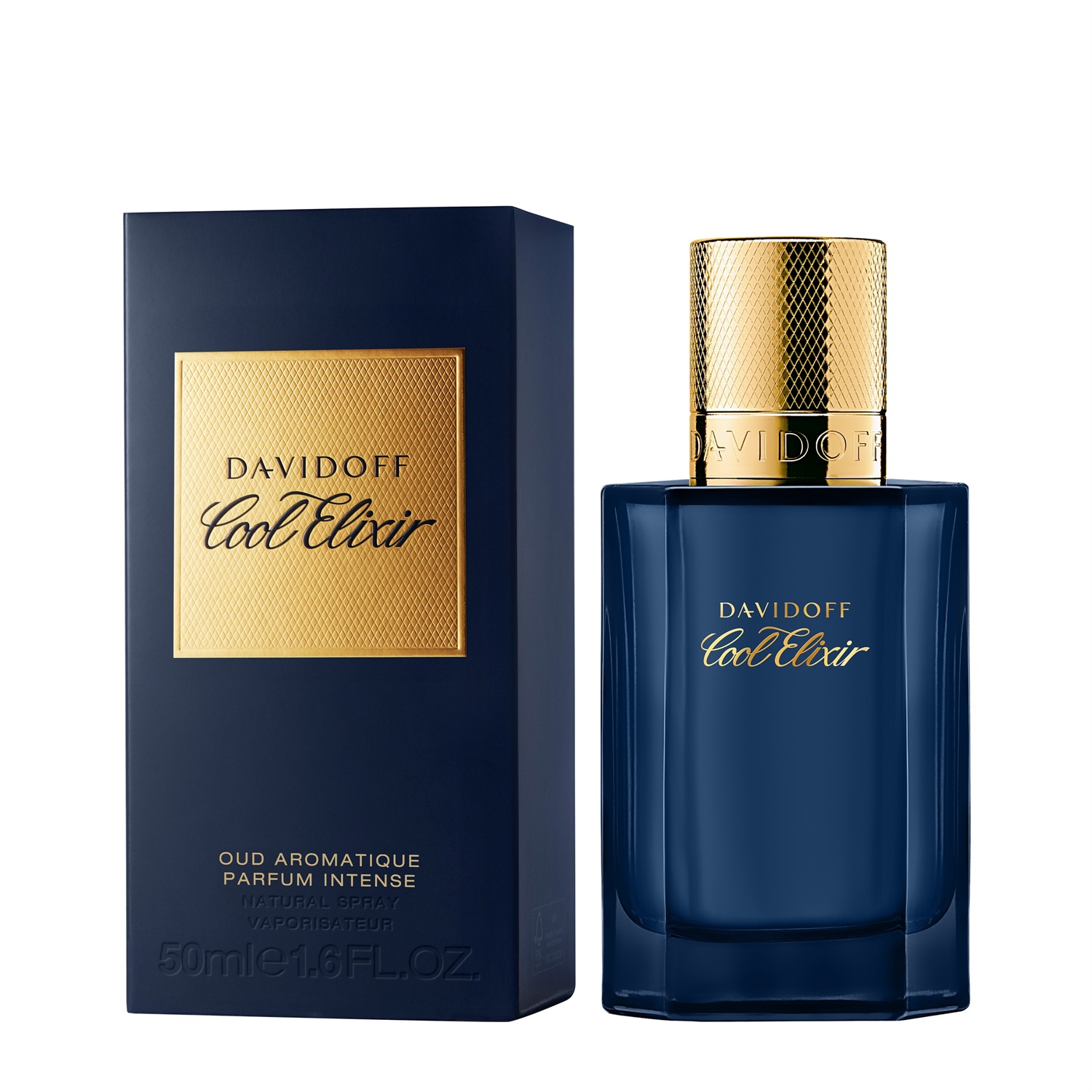 Davidoff Cool Elixir Eau de Parfum 50ml - Fragranza Maschile con Accordo Oud, Assoluta di Lavandino e Ossido di Rosa