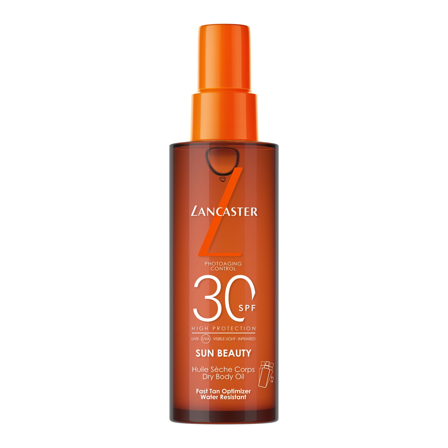 Lancaster Sun Beauty Body Dry Oil SPF 30 - 150 ml | Protezione Fotoinvecchiamento e Full Light Technology